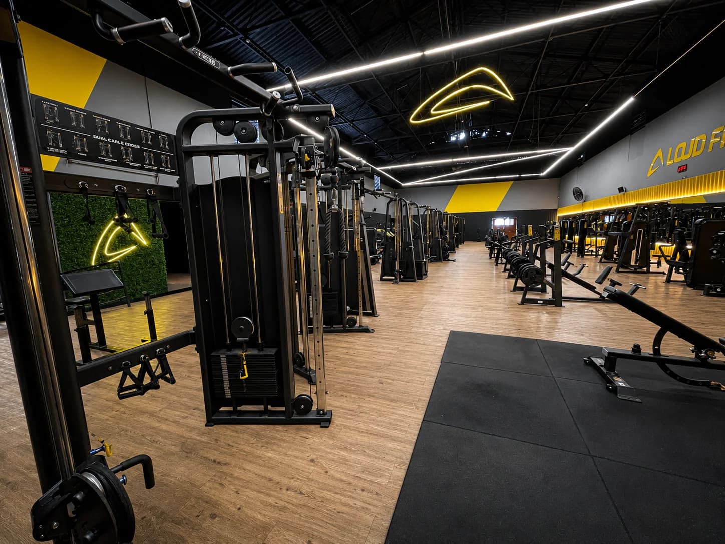 Máquinas de polia e cabos na Loud Fit Vila Industrial